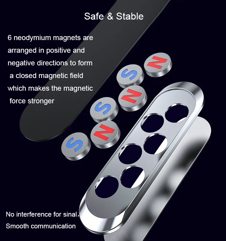 
Magnetic Mobile Phone Holder Car Dashboard mobile Bracket Cell Phone Mount Holder Stand Universal Magnet wall sticker For iPhone 