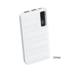 Best gifts CE FCC portable charger power bank 10000mah ABS plastic support logo custom power banks with digital power display