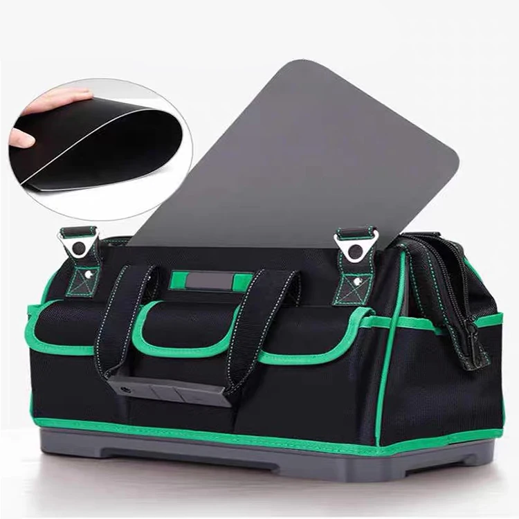 Wear Resistant Waterproof Plastic Bottom Multifunctional Maintenance Oxford Fabric Kit Technician Tray Tool Bag