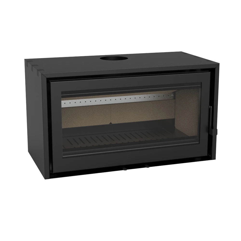 Indoor wood burning stove room  fireplace