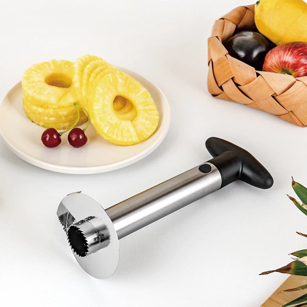 Stainless Steel Pineapple Cut Heart Cutting Peeler Planing Pineapple Cutting Machine knife Core Pulling For Kitchen