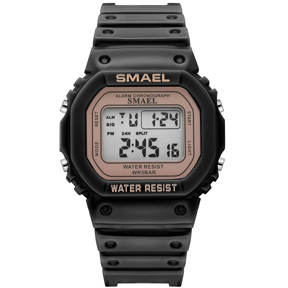 
smael 1905 digital watch gradient color water resistant sport watch 