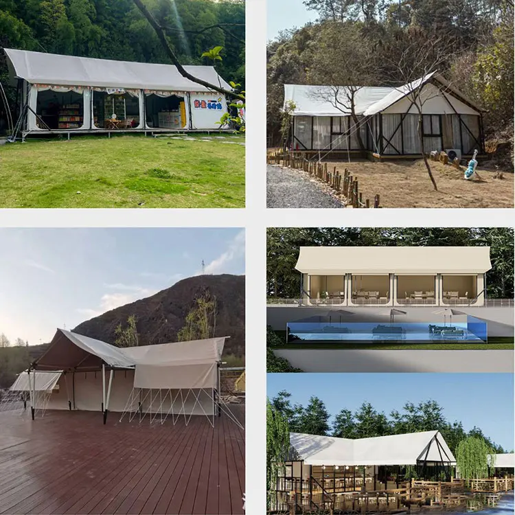 A variety of sizes of luxury light luxury outdoor tent T-shaped tent