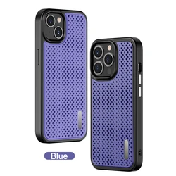 Summer Cooling Heat Dissipation Phone Cover For iPhone 13 Mini 13 13 Pro 13 Pro Max Anti Fall Back Case