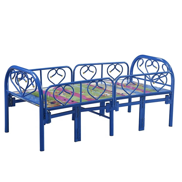 Cheap Dormitory Worker Super Steel Iron Bed Frame Folding Single Bed Foldable Beds