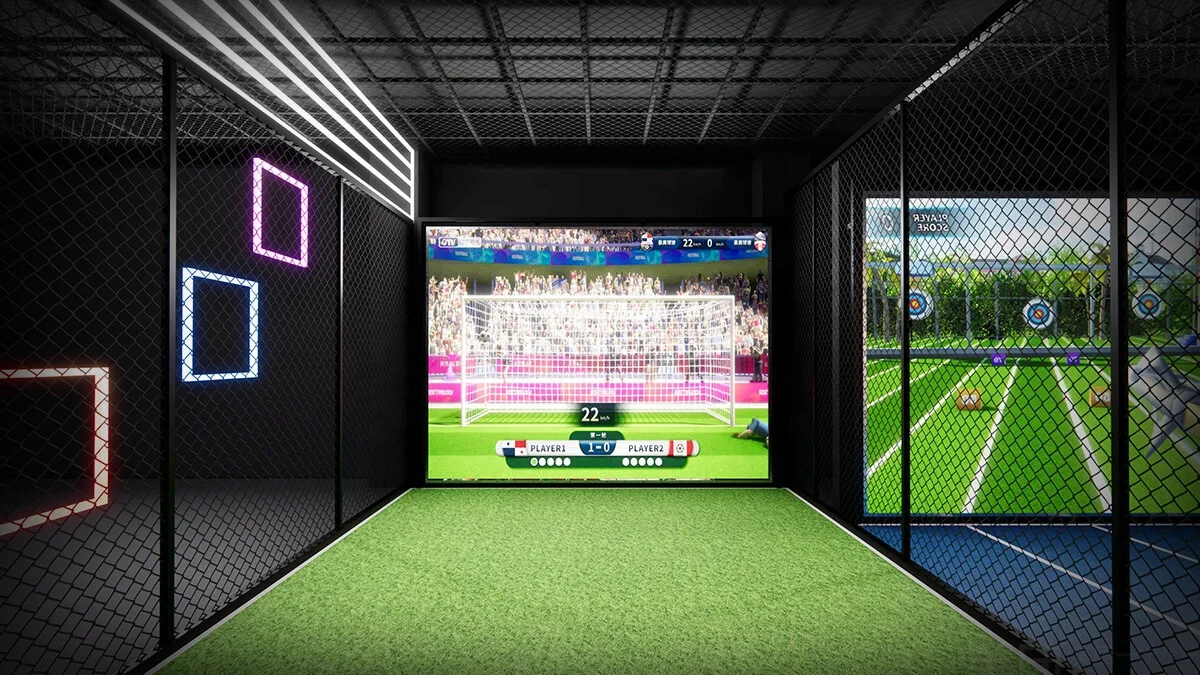 Interactive Immersive Digital Virtual Multimedia Wall Projection Sport Game Soccer