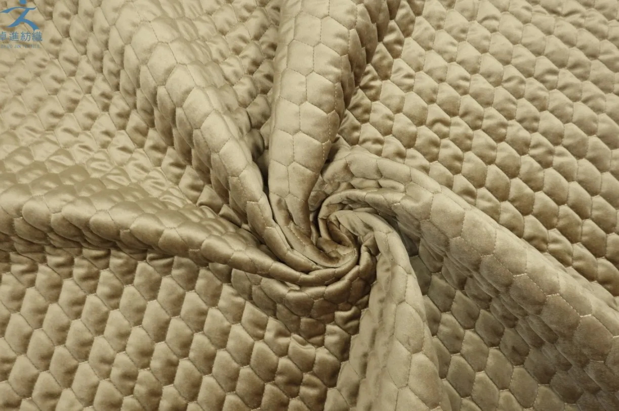 
popular quilted Holland velvet fabric for mattress for sofa cover 