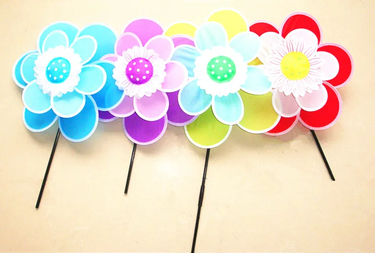 Красочная игрушка Подсолнух, декоративная ветряная мельница