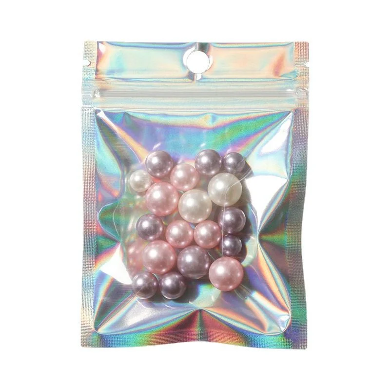 Mobile Phone Case Opp Clear Packaging Laminated Plastic Ziplock Bags Custom Holographic Resealable Bags With Logo