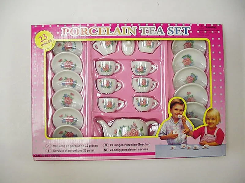 Hot Sell  Funny Children Porcelain Tea Set Toys Gifts Ceramic Mini Tea Set Gift box