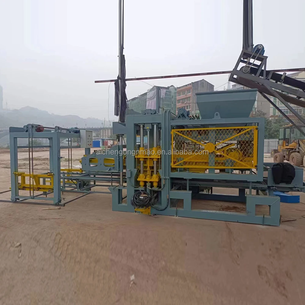 Aichen QT5-15 fully pavement block brick press machinery price list of block moulding used block machine