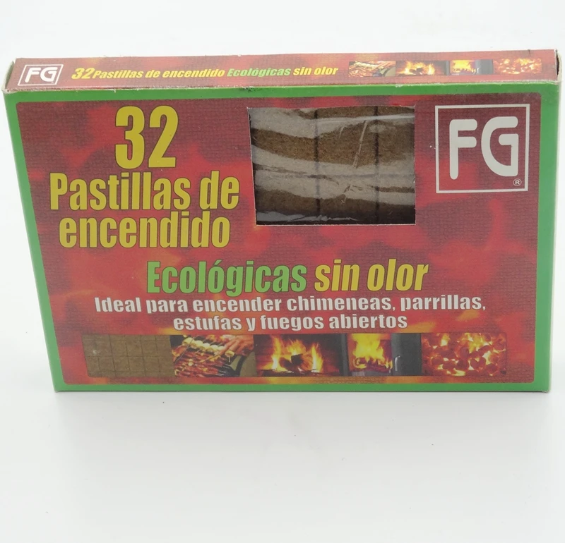 BBQ Charcoal accessories paraffin wood stove smoker fire starter cubes