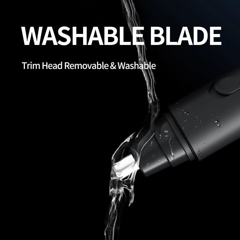 wholesale wireless waterproof unique rechargeable electric men ear and nose hair trimmer