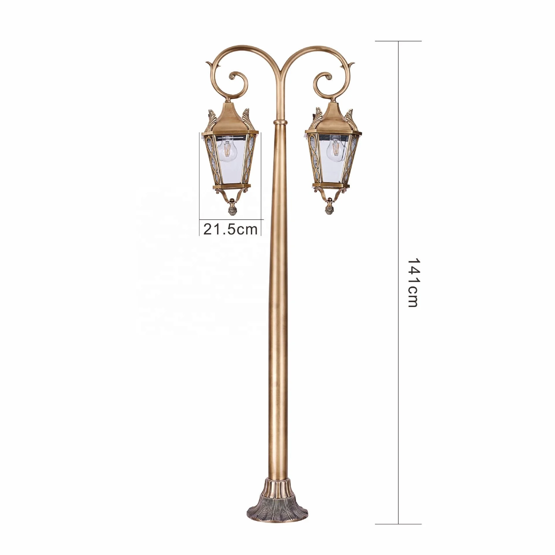 Luxury all copper palace European e27 waterproof outdoor garden light classical decoration indoor/outdoor decorative light