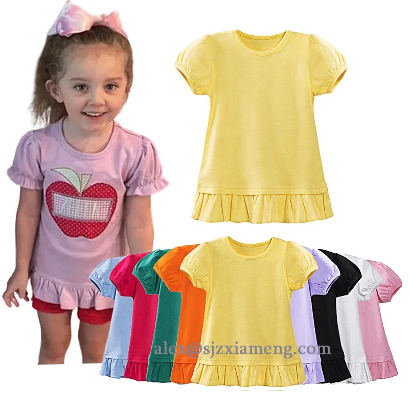 Custom Baby Girl Clothes toddle girl dress Casual Dresses Kids Clothing Short Sleeve Cute Print Toddler Flower Girl Dresses