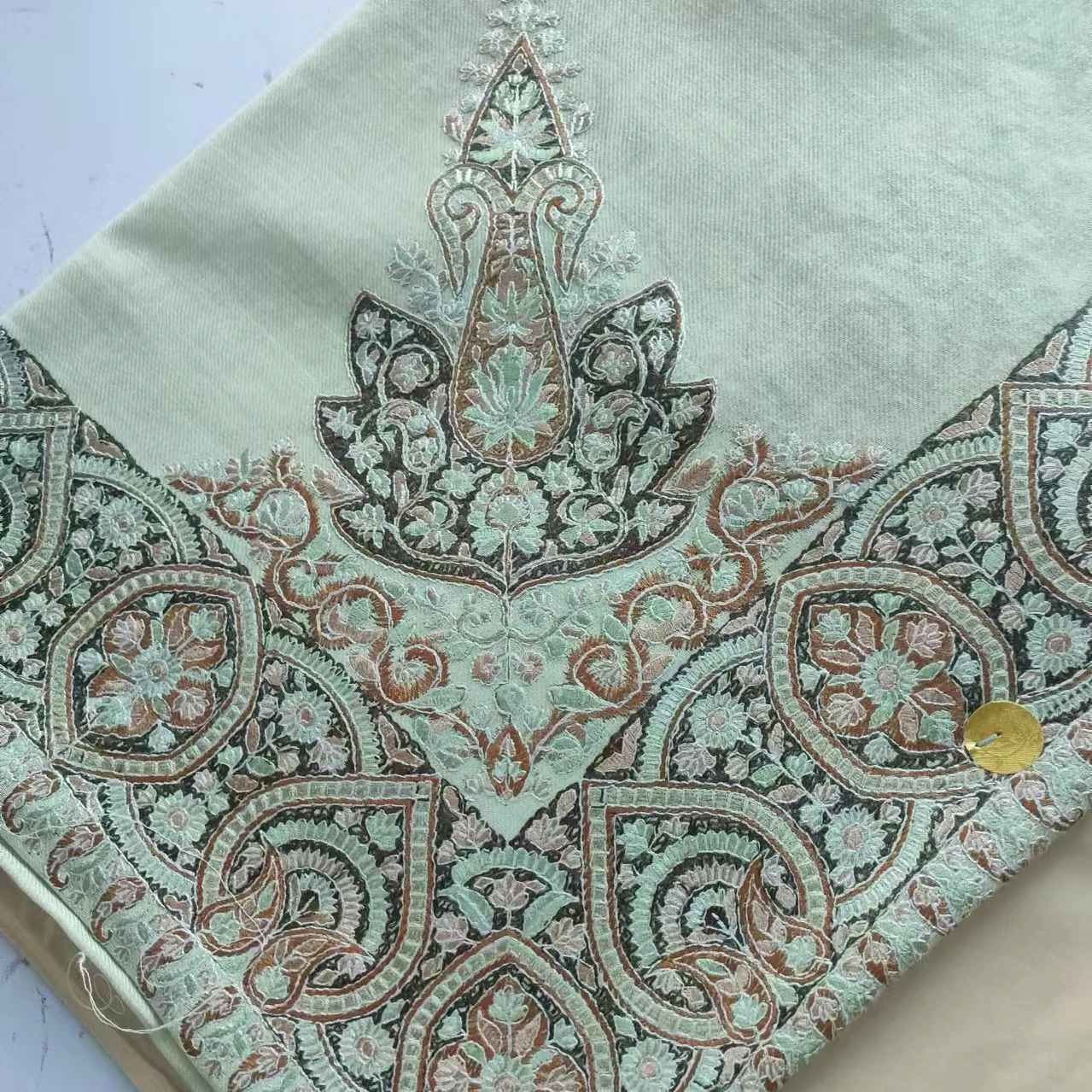 Ready Goods Embroidered Arab Yashmagh Shemagh Muslim Hijab Head Scarf With Many Color 55x55inch embroidery 10cm