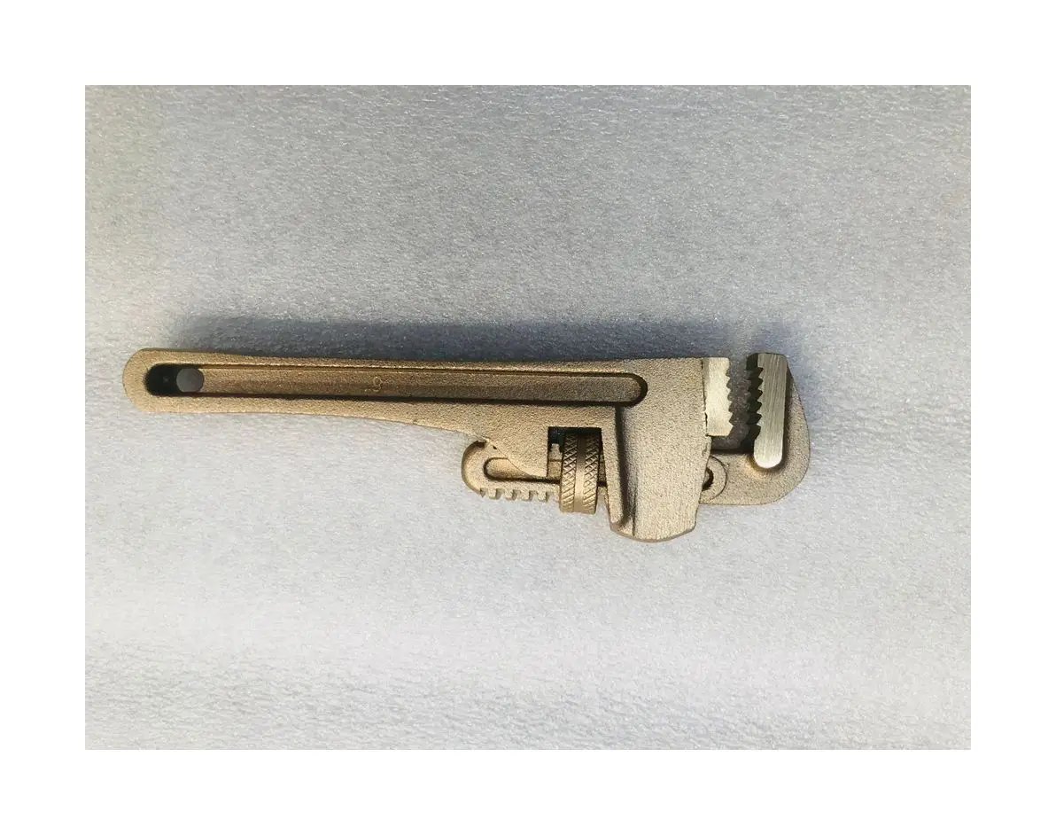 Non sparking tools hdd pipe wrench aluminum bronze 8inch 200mm torque pipe wrench