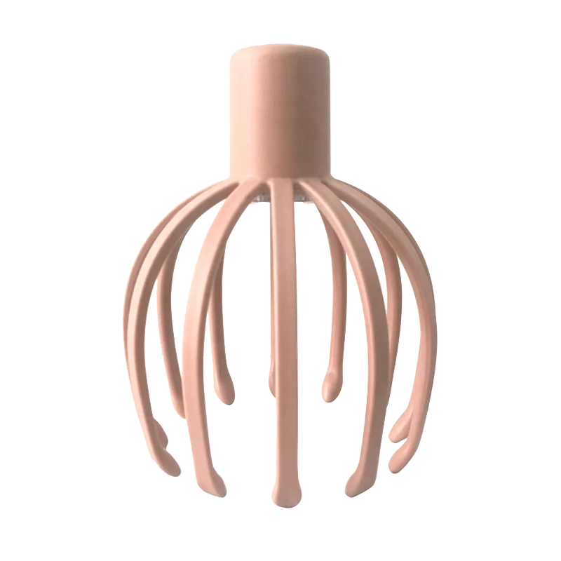 New Design Heads Wireless Vibration Silicone Scalp Electric Hair Massager Octopus Spider Music Red Light Head Massage Machine