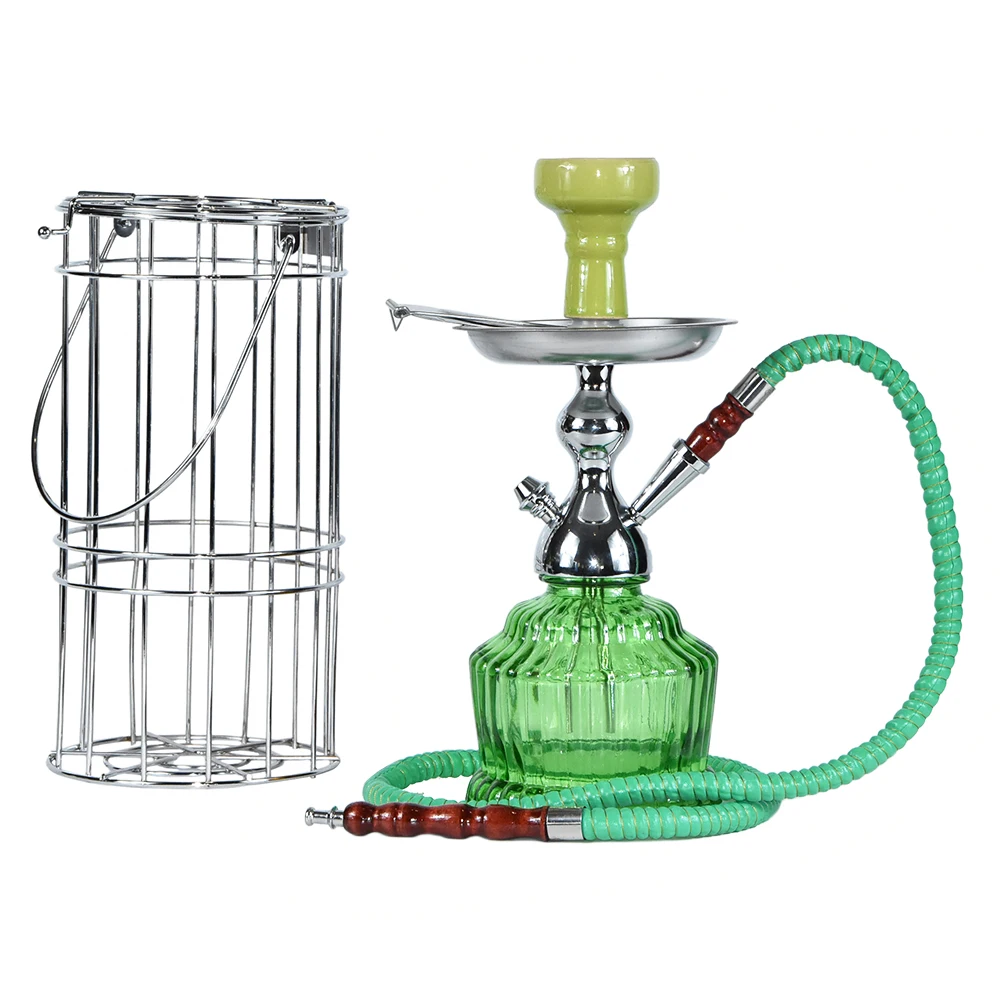 Hot sale factory good quality aluminum Mya hookah shisha nargile zinc alloy chicha with cage in stock