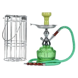 Hot sale factory good quality aluminum Mya hookah shisha nargile zinc alloy chicha with cage in stock