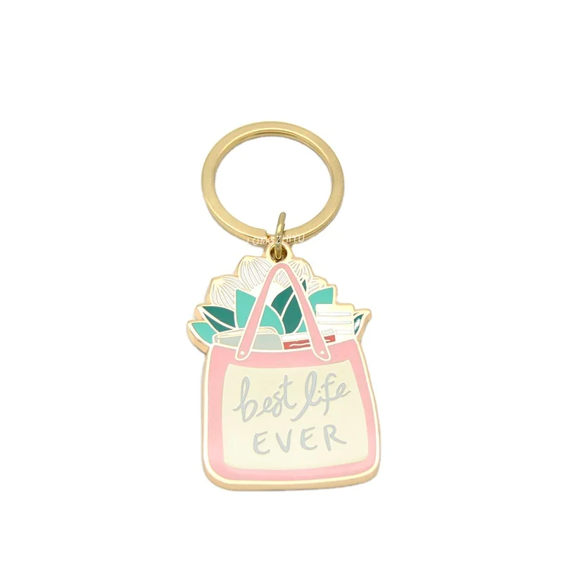 manufacturer professional custom keychains metal enamel key chain for bag