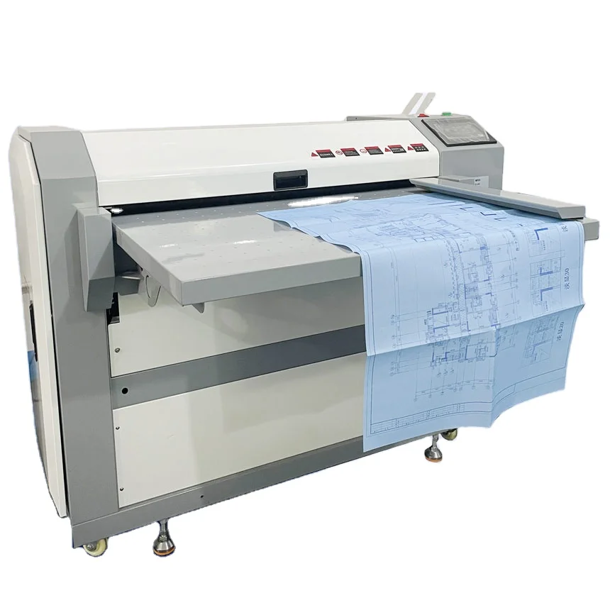 Factory direct sales architectural large format printer engineering A1 & A0 Size paper folder one step folding machine