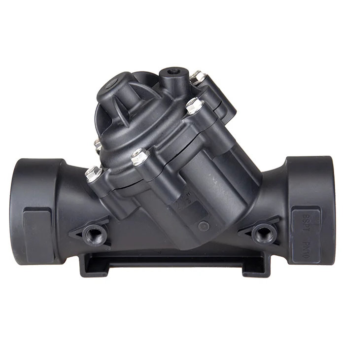 Y Type Plastic Hydraulic Control Main Valve with Fixed Inductive Diaphragm Inside