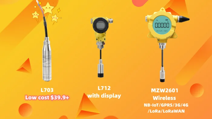 Submersible Water Tank Level Liquid Level Depth Gauge Digital Indicator Detector Sensor Probe