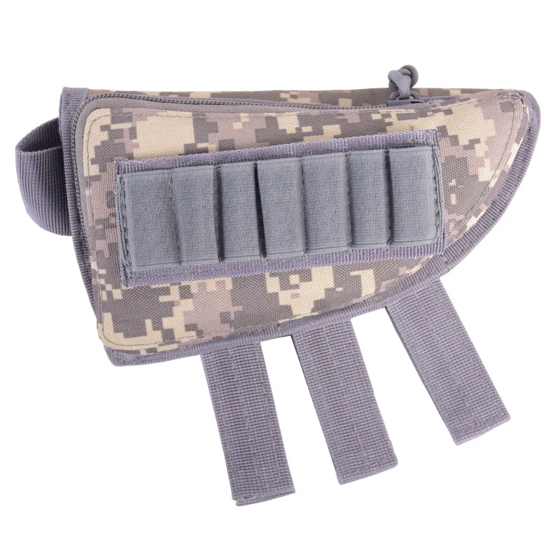 
For Hunting Shooting Cheek Rest Pad Ammo case Shell Cartridges Holder Pouch Adjustable Tactical Military Rifle Buttstock 