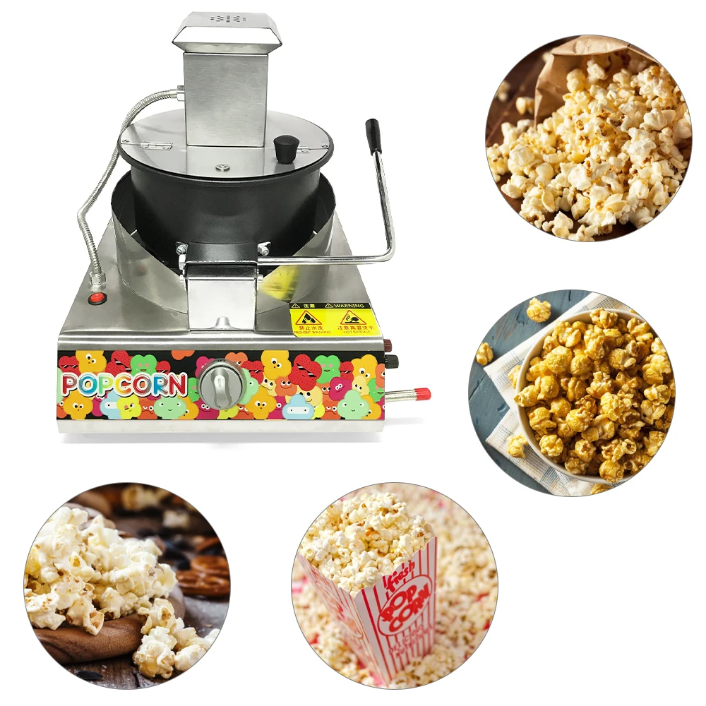 Automatic Big Capacity 16OZ Kettle Gas Popcorn Making Machine Commercial Machine a Pop Corn