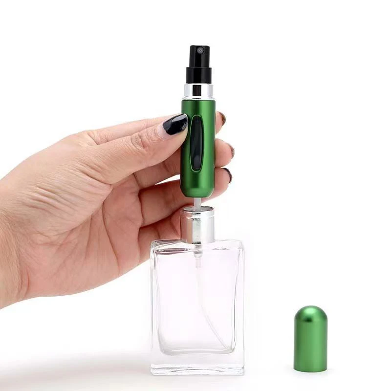 Multicolor 5ml Empty Mini Perfume Spray Pump Bottle Electroplating Cosmetics Essential Oil Perfume Container Refillable
