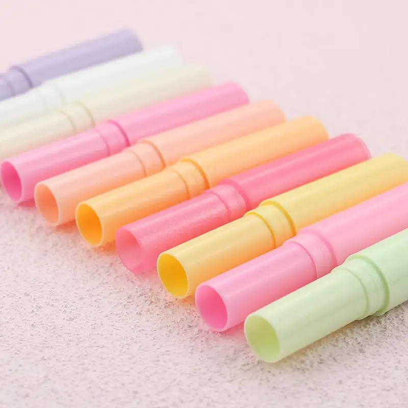 Colorful 3g Cosmetic Empty Chapstick Lip Gloss Container Balm Packaging Mini Lipstick Tube