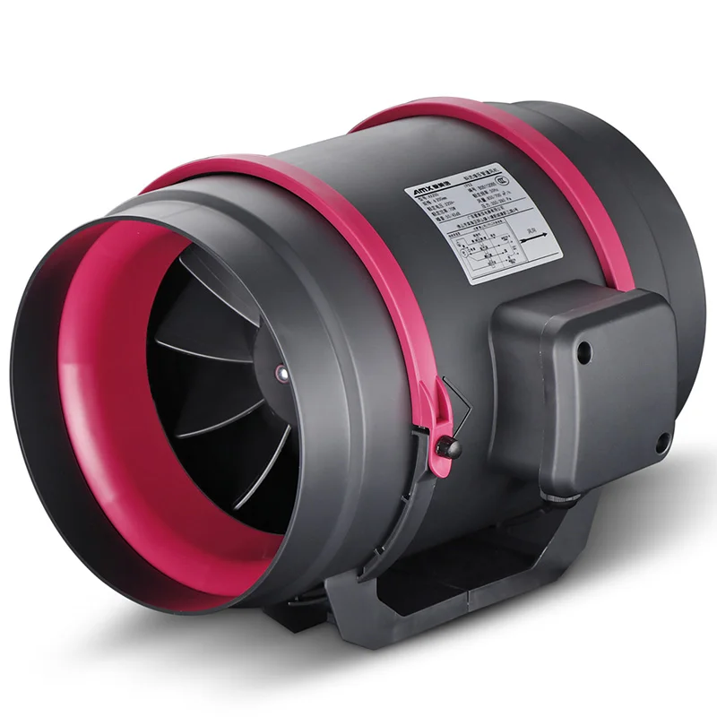 Mixed flow Duct Fan POPULA D150 with 50/40w 850/700 CBM airfow 300/250pa 35/30dB 150mm diameter duct size 2.2kg