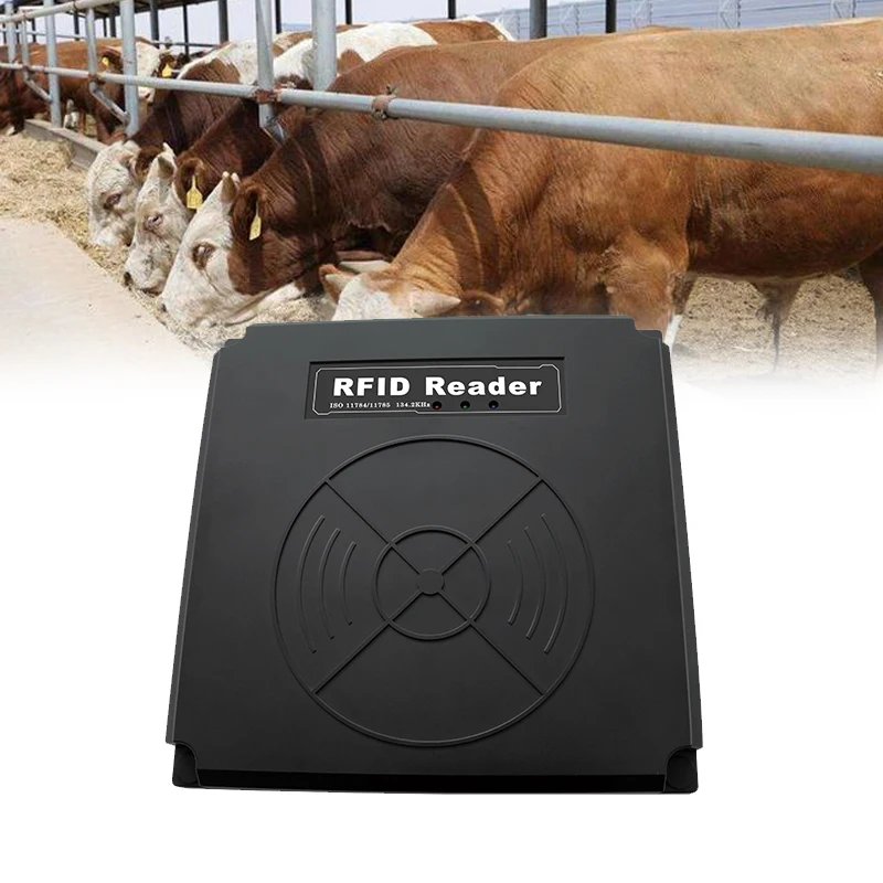 Большой стационарный панельный считыватель HDX FDX Ушная бирка RFID антенна станция кормления коров для лошадей и скота