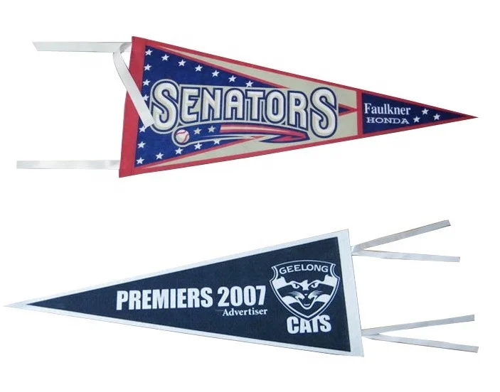 Custom image pennant banner felt pennants wholesale mini pennant Felt flag for promotion