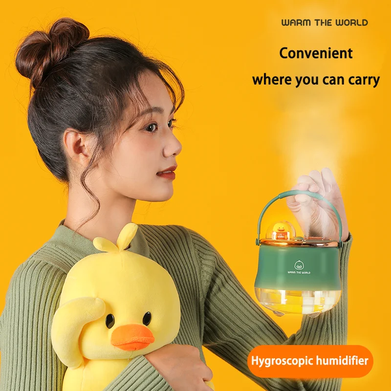 Cute Double Spray Humidifier Intelligent Atomizer Vaporizer Portable Home Appliance Humidifier