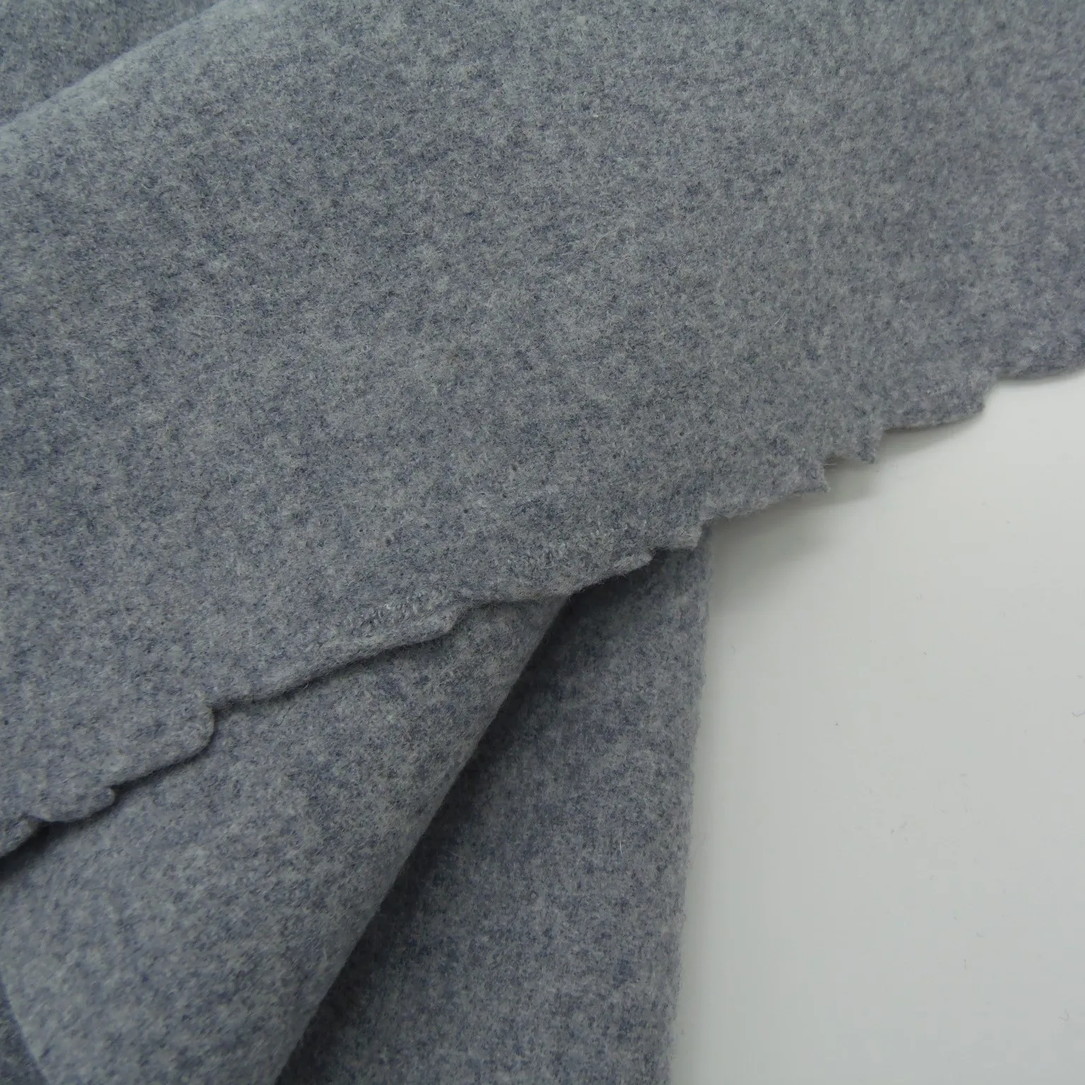 double face cut velvet woolen clothfabric plain dyed color melton leisure woven fleece textile for overcoat