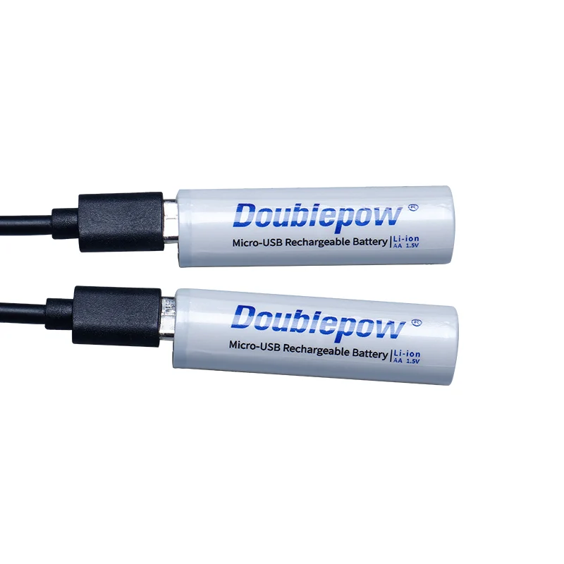Factory Supply Wholesale 2400mWh 1.5V AA Cylindrical Lithium Ion Batteries 1.5v Type-C Charger AA Battery 2400mWh