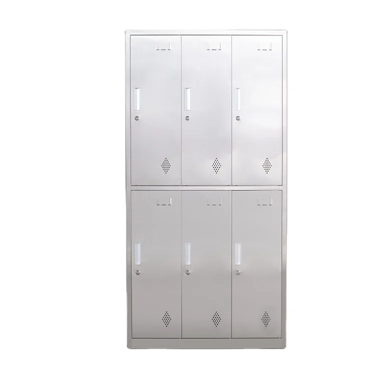 Metal Wardrobe Cabinet Personnel Storage 304 Safe Stainless Steel Locker