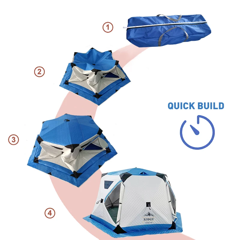 Flip Over House Camping Bed 2.5M Of Cotton And Extra Thick Winter Sun Tent Fashionable Beach Fishing Umbrella Tent