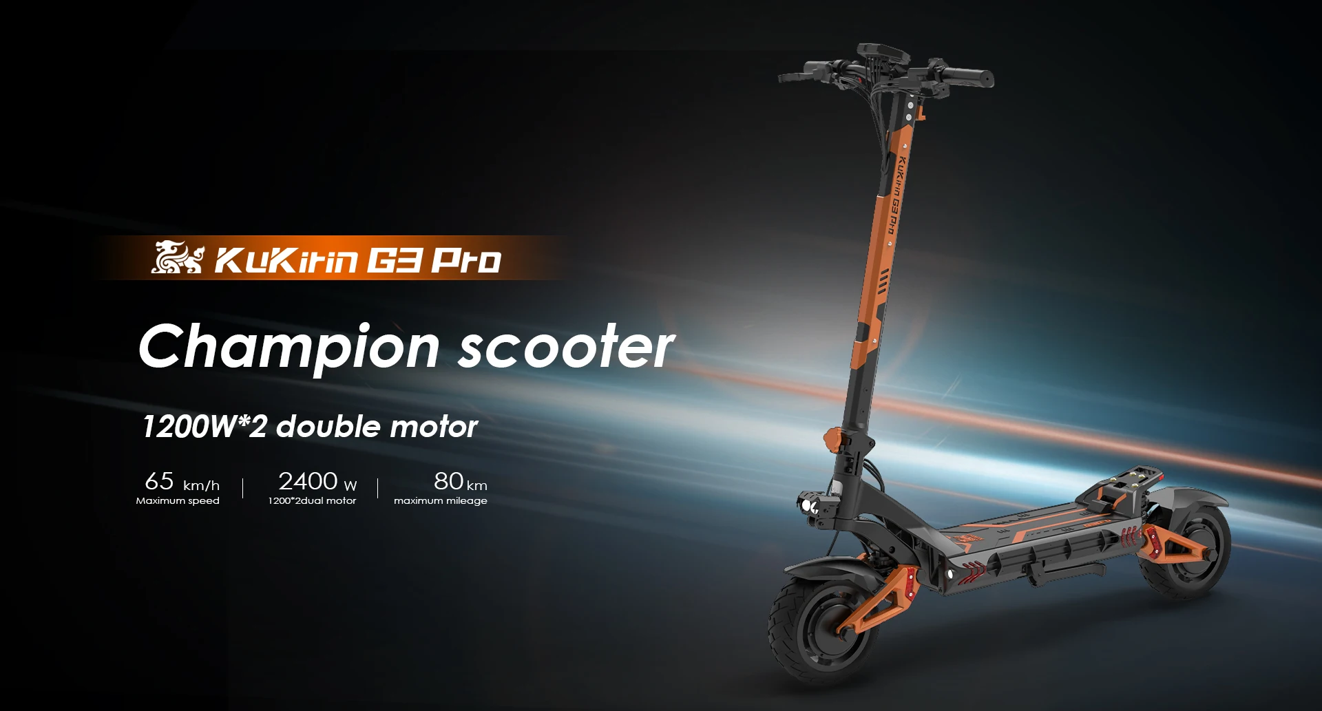 top  2024 2024 new version dual motor third gear 65KM/H kukirin g3 pro european warehouse electric scooter  two wheel
