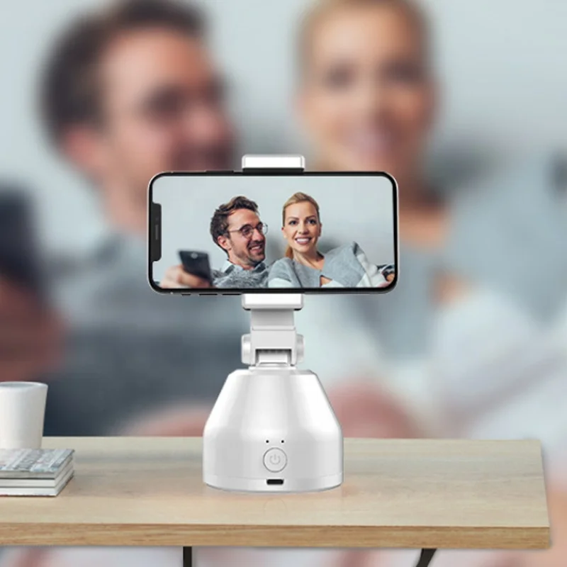 Selfie Stick Auto Object Tracking Shooting Holder 360 Rotation Photo Vlog Live Video Record Smart Face Camera Tracing Holder
