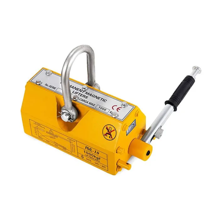 Steel Magnetic Lifter 220 LB Metal Lifting Magnet 100 KG Neodymium Magnetic Lift Hoist Shop Crane