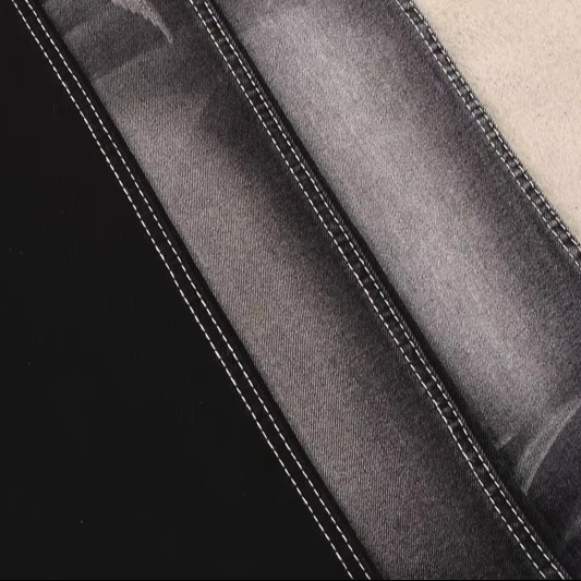 Sulfur black stretch denim fabric prices cheap rolls of cotton denim fabric
