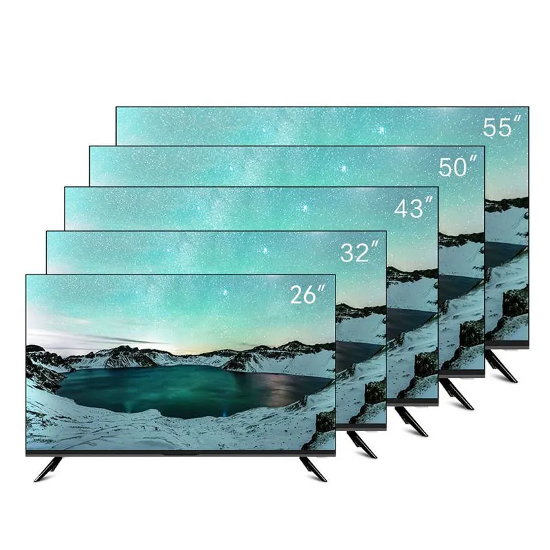 Rechargeable 22 32 inch Smart solar kit tv set home solar tv with panel