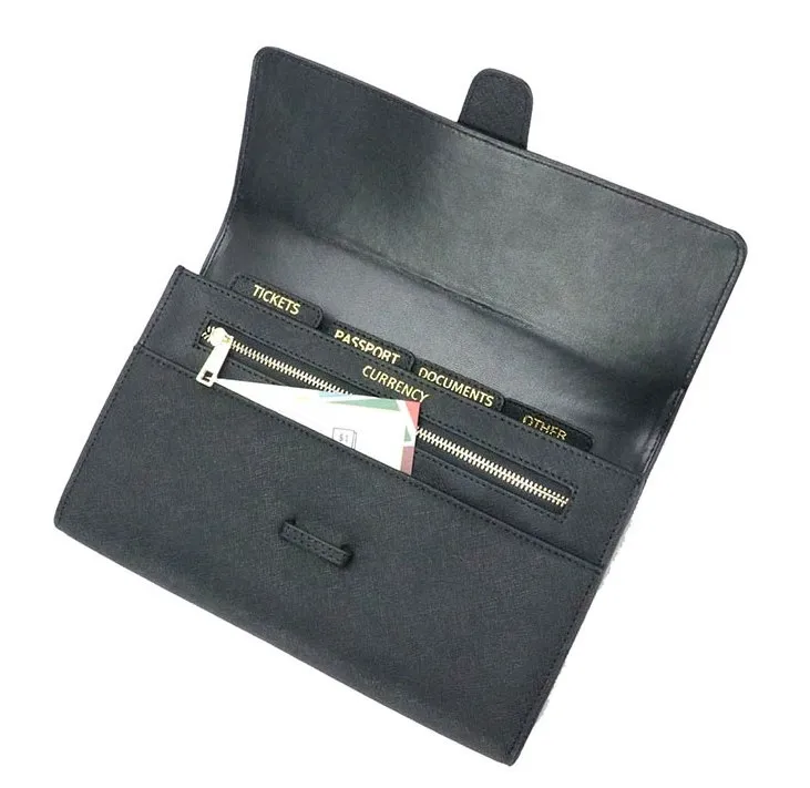 Factory Long Wallet for Men Women Genuine Leather Travel Clutch Leather Card Leather Travel Wallets