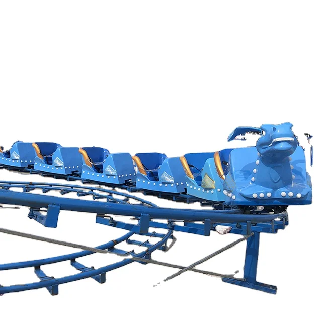 Theme Park Equipment Amusement Rides Backyard Attraction Kids Slide Dragon Train Ride Mini Roller Coaster