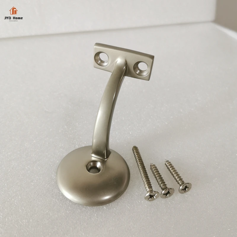 Wholesale 3 inches Height Heavy Duty Zinc Alloy Golden Mounting Brackets With Solid Round Base for Wood Handrail Railing