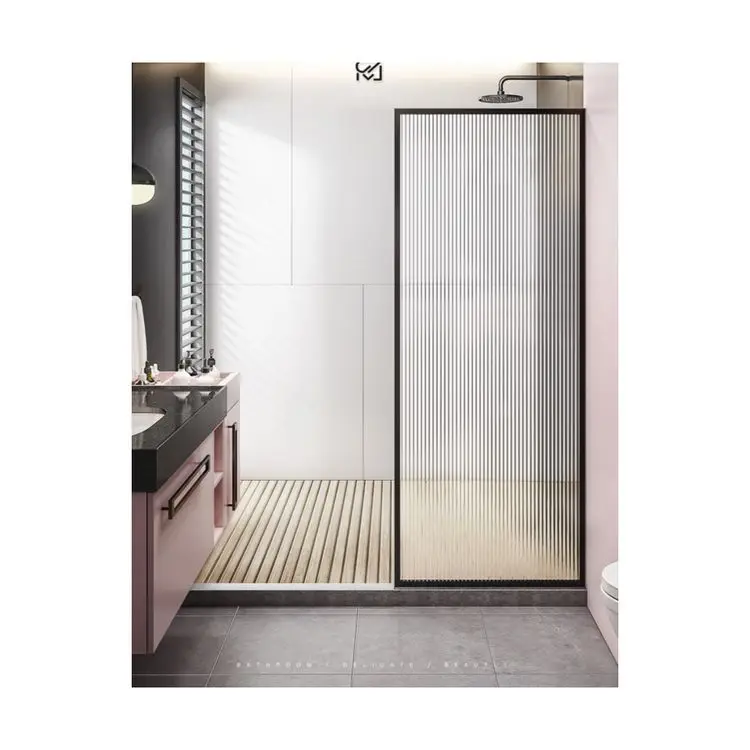 High Quality Wholesale Cheap New Arrival Free Spare Parts Simple Frameless Direct Sales Star Hotel Project Shower Rooms