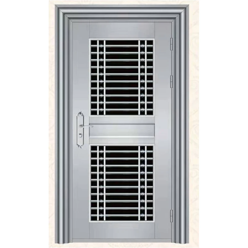 Exterior stainless steel security entery doors